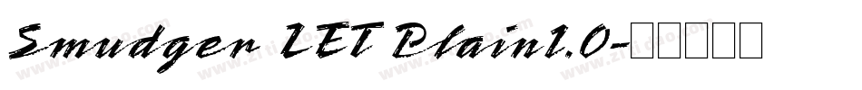 Smudger LET Plain1.0字体转换